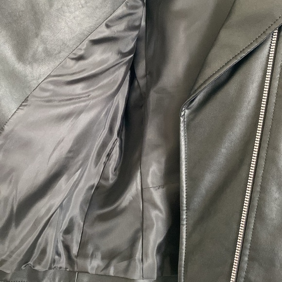 Uniqlo Womens’ Imitation Leather Biker Jacket - Picture 14 of 16